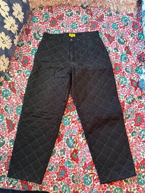 GOLF Wang Black Grid Pattern Pants Size 32